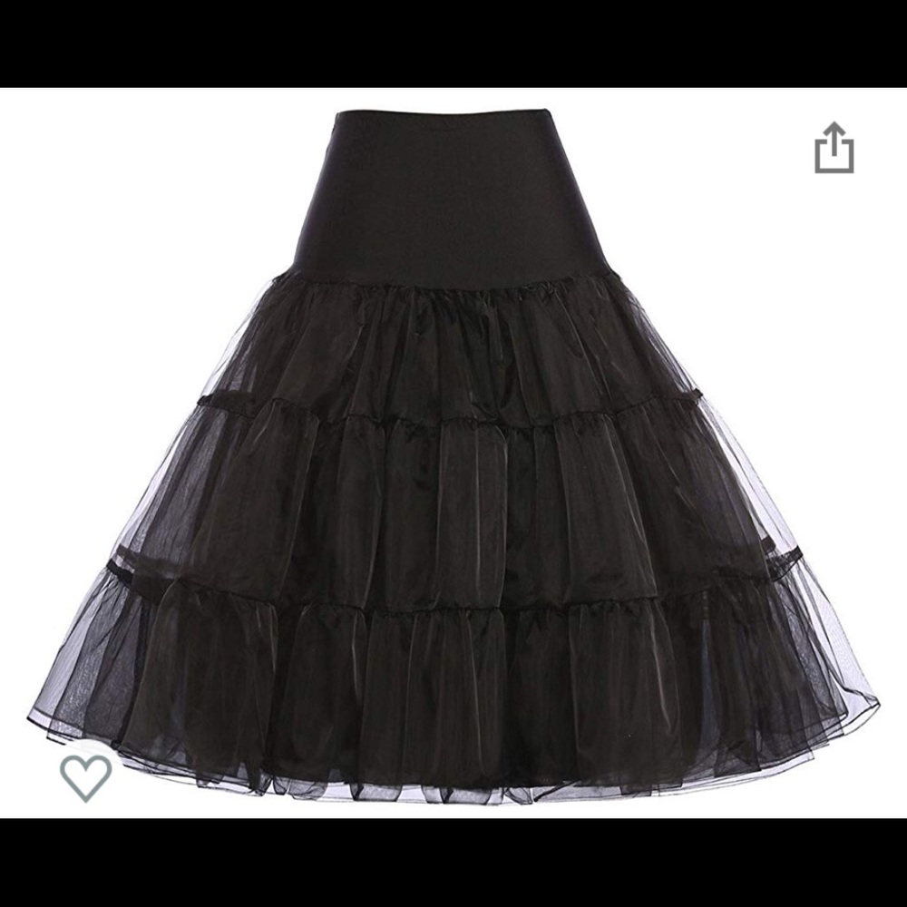 Grace Karin Petticoat Black Sz. M